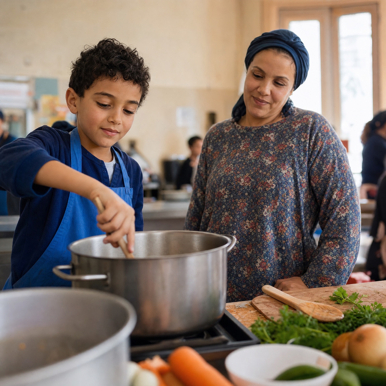 Yasmine en cuisine
